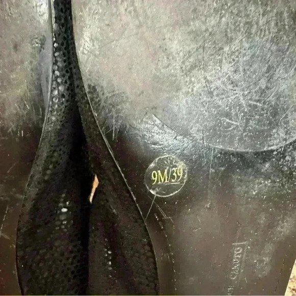 Vince Camuto Black Quilted Ballet Flats with Bow - Picture 7 of 8